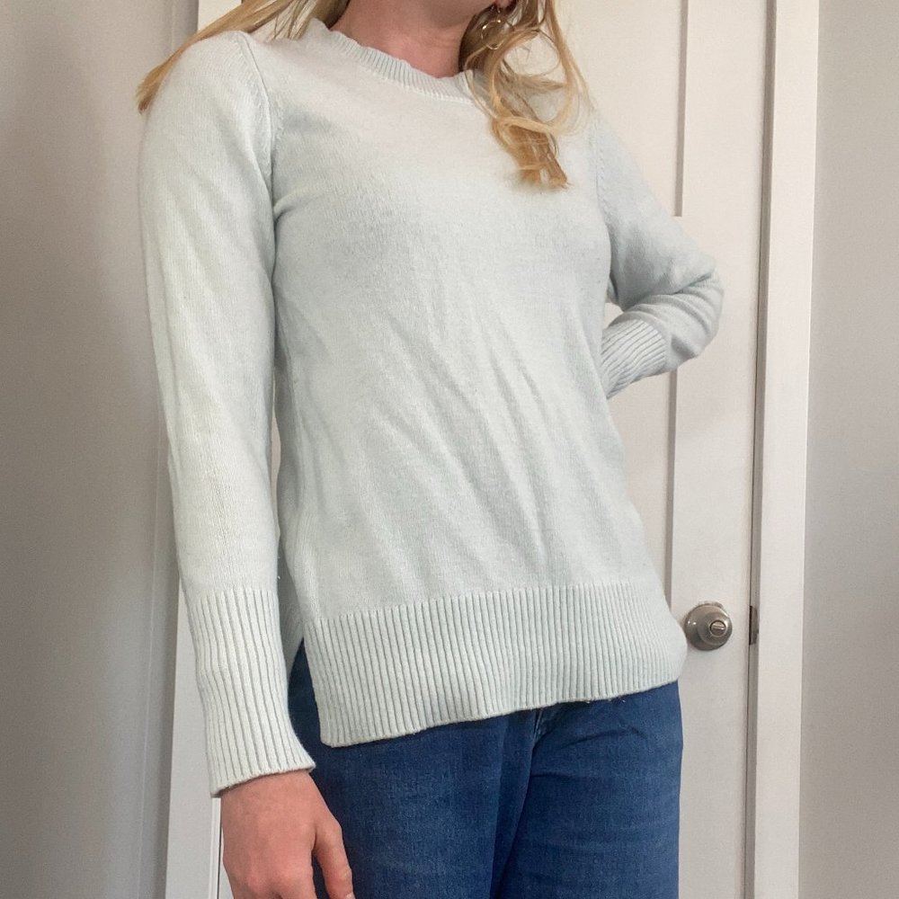 Gap Mint Green Light Blue long-sleeved sweater
